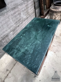 Antieke keukeneiland met marmer werkblad 147866 lengte 126 cm