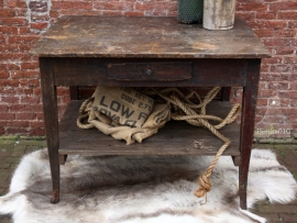 Oude tafel, werkbank (131503) verkocht