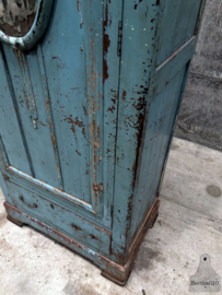 Authentieke Art Deco-kast met verweerde spiegel ca 1910 147873