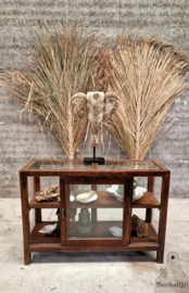 Antieke Engelse vitrine, geheel van glas  (147203) verkocht