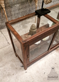 Antieke Engelse vitrine, geheel van glas  (147203) verkocht
