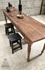 Antieke Franse Boerentafel – 226 cm lang -  Authentiek, Slank 147519