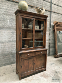 Unieke oude hoge 230 cm apothekerskast uit de jaren 30 40 karaktervol 148071
