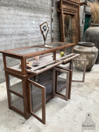 Originele houten toonbankvitrine winkel musea ca 1920 147852