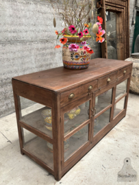 Prachtige toonbank keukeneiland jaren 20 147823 lengte 168 cm