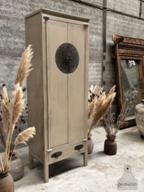 Oude hoge Chinese kast 230 cm hoog 148072