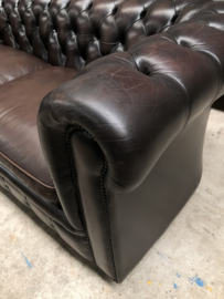 Chesterfield bruin leder (145642)