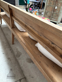 Lange oude  houten zitbank 300 cm lengte (146893) verkocht
