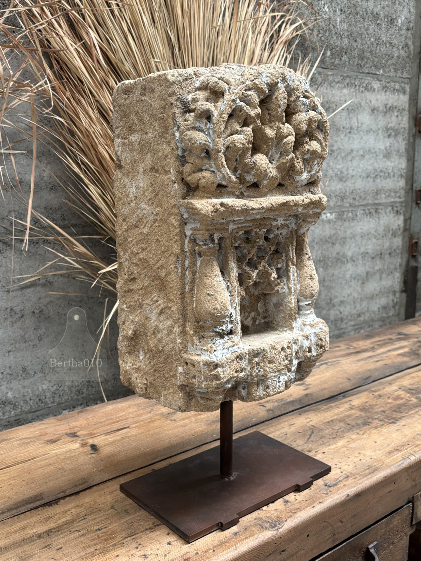 Tempel steen XXL 147416 stenen altaar 64 cm hoog