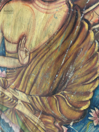 Oud paneel XXL handbeschilderd Siddhattha Gautama Buddha 147476
