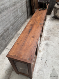 Antieke winkelvitrine dressoir XXL lengte 369 cm 148167