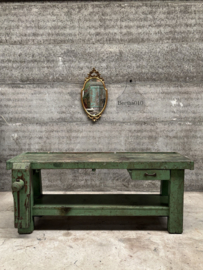 Unieke antieke houten werkbank met prachtige originele patina 147964