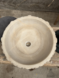 Marmeren wasbak waskom marmer lotus 147464