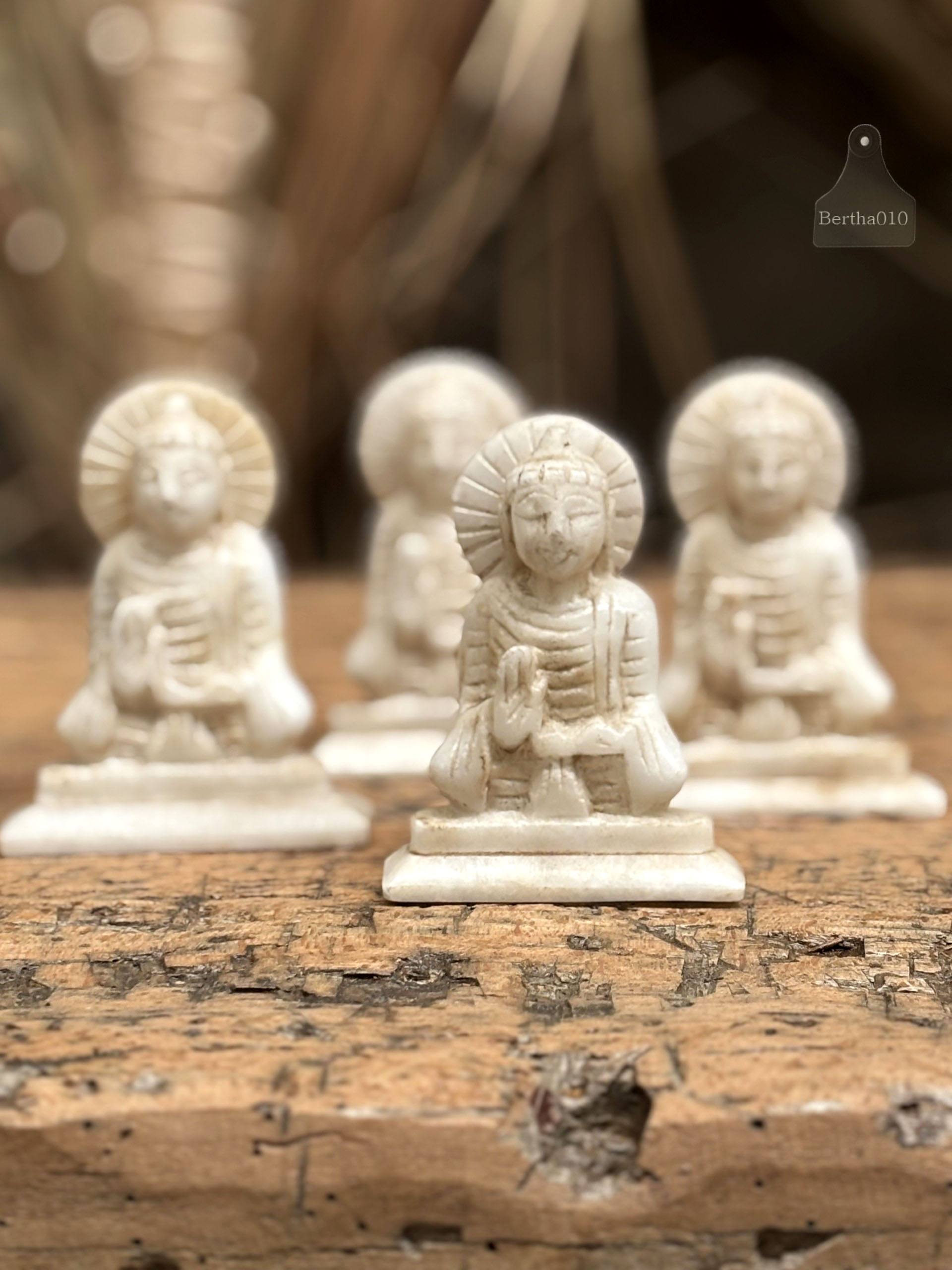 Marmeren Buddha 147227 marmer Boeddha 10 cm hoog