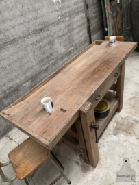 Oude authentieke werkbank 177 cm lang 147815