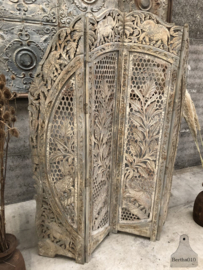 Antiek Art Nouveau kamerscherm – Oosters handgemaakt erfstuk (145033)