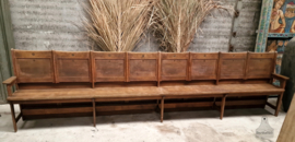 Antieke kerkbank lengte 410 cm 147376 verkocht