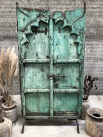 Hoge oude poort turquoise (145562)