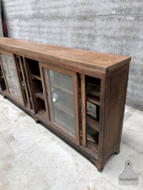 Antiek dressoir oud gebobbeld glas XXL (146568) verkocht