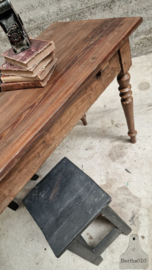 Antieke Franse Boerentafel – 226 cm lang -  Authentiek, Slank 147519