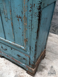 Authentieke Art Deco-kast met verweerde spiegel ca 1910 147873