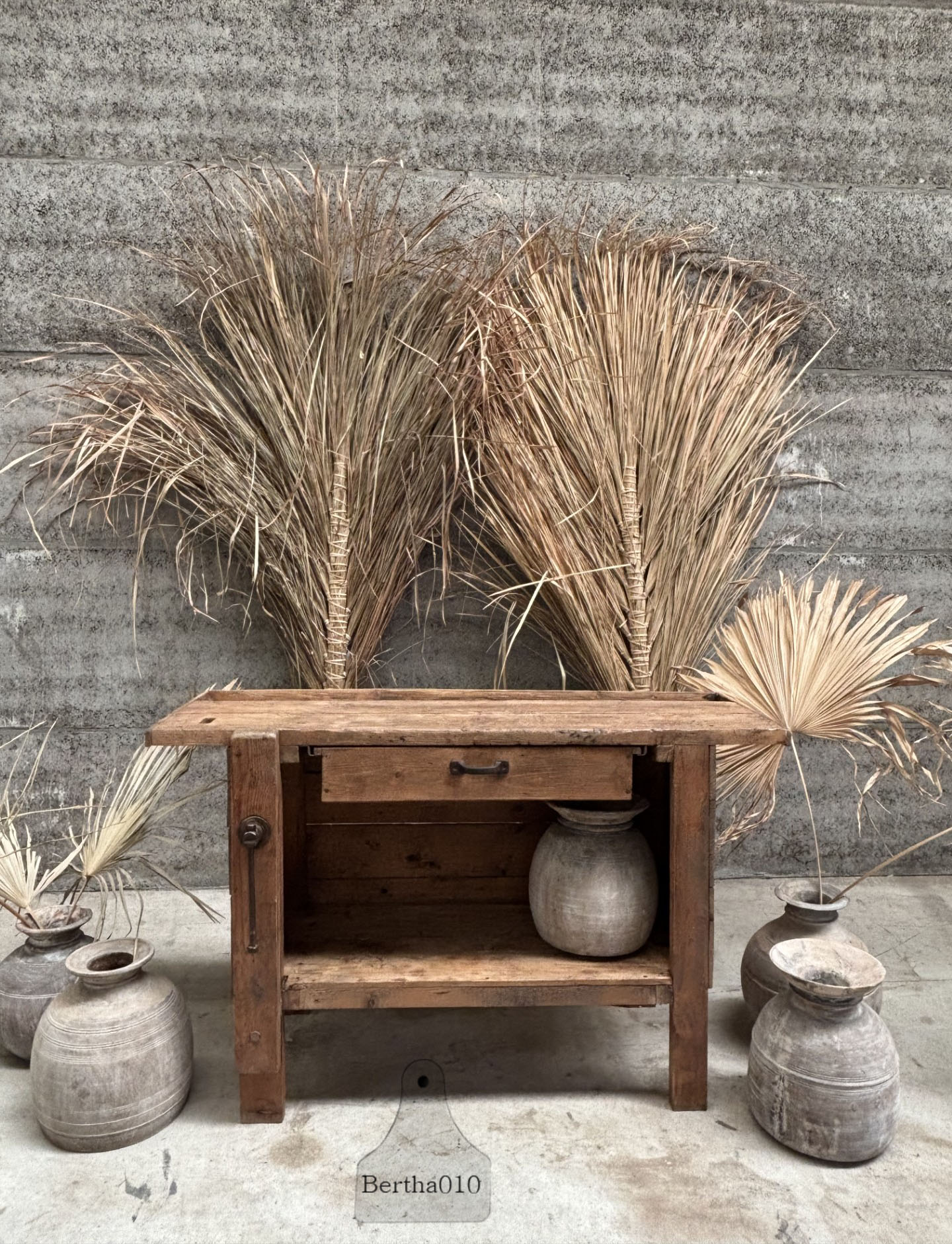 Antieke kleinere werkbank 147561 lengte 134 cm verkocht