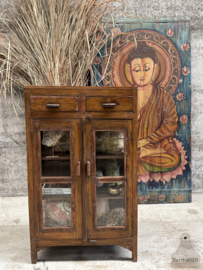 Oud antiek vitrinekastje 147493 verkocht