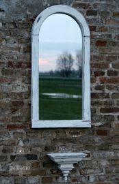 Landelijke spiegel met console (130278)..verkocht