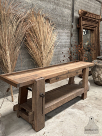 Oude Franse werkbank 147936 lengte 225cm