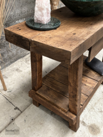 Oude werkbank klein 147806 122 cm lengte verkocht