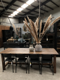 Oude eiken kloostertafel (146350) 233 cm lengte verkocht