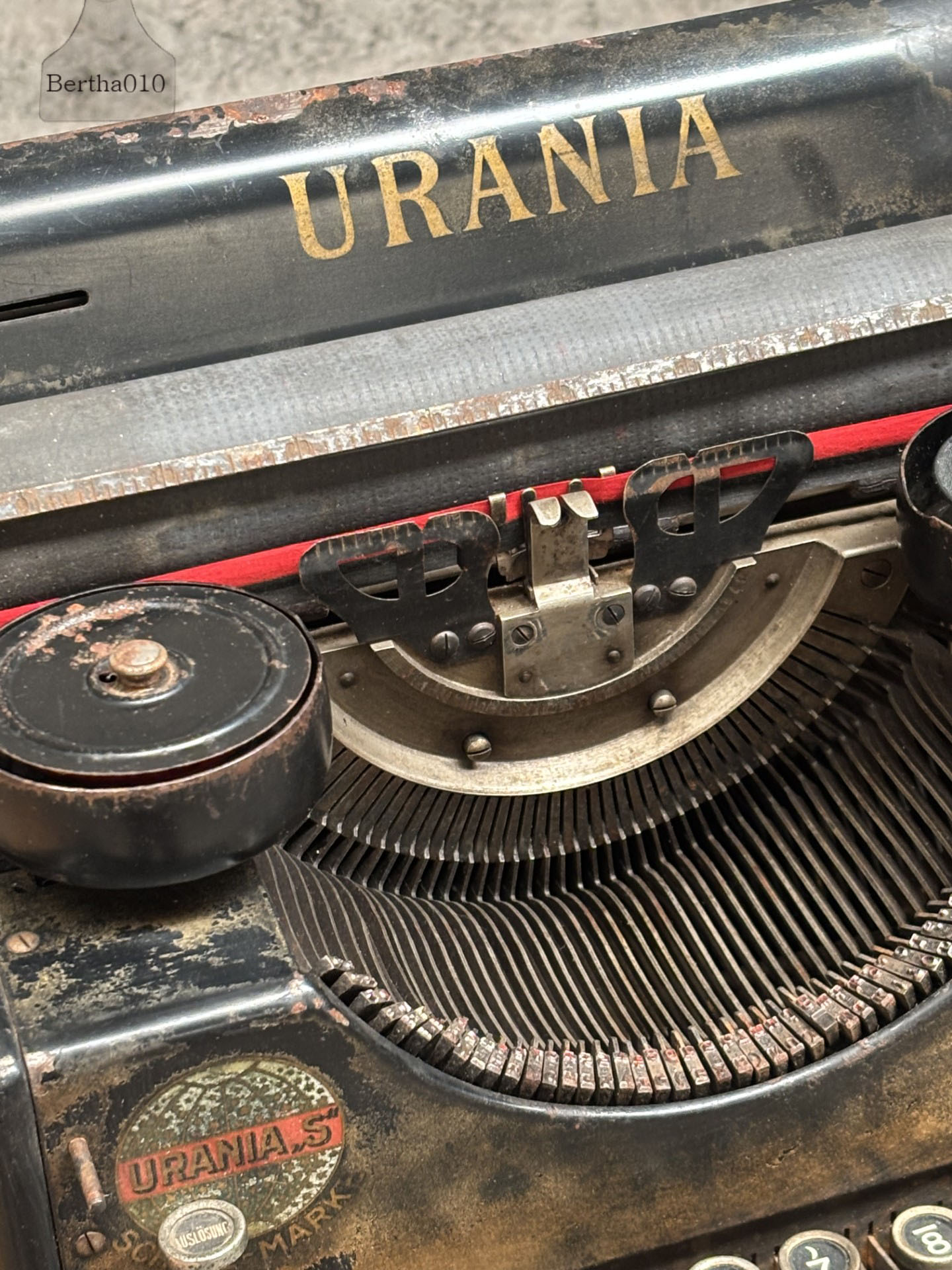 Urania S typemachine ca 1920 (147581)