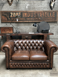 Oude in perfect zijnde zijn 2 zits Chesterfield (147133) verkocht