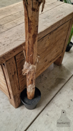 Kleine oude werkbank 147356 lengte 124 cm verkocht