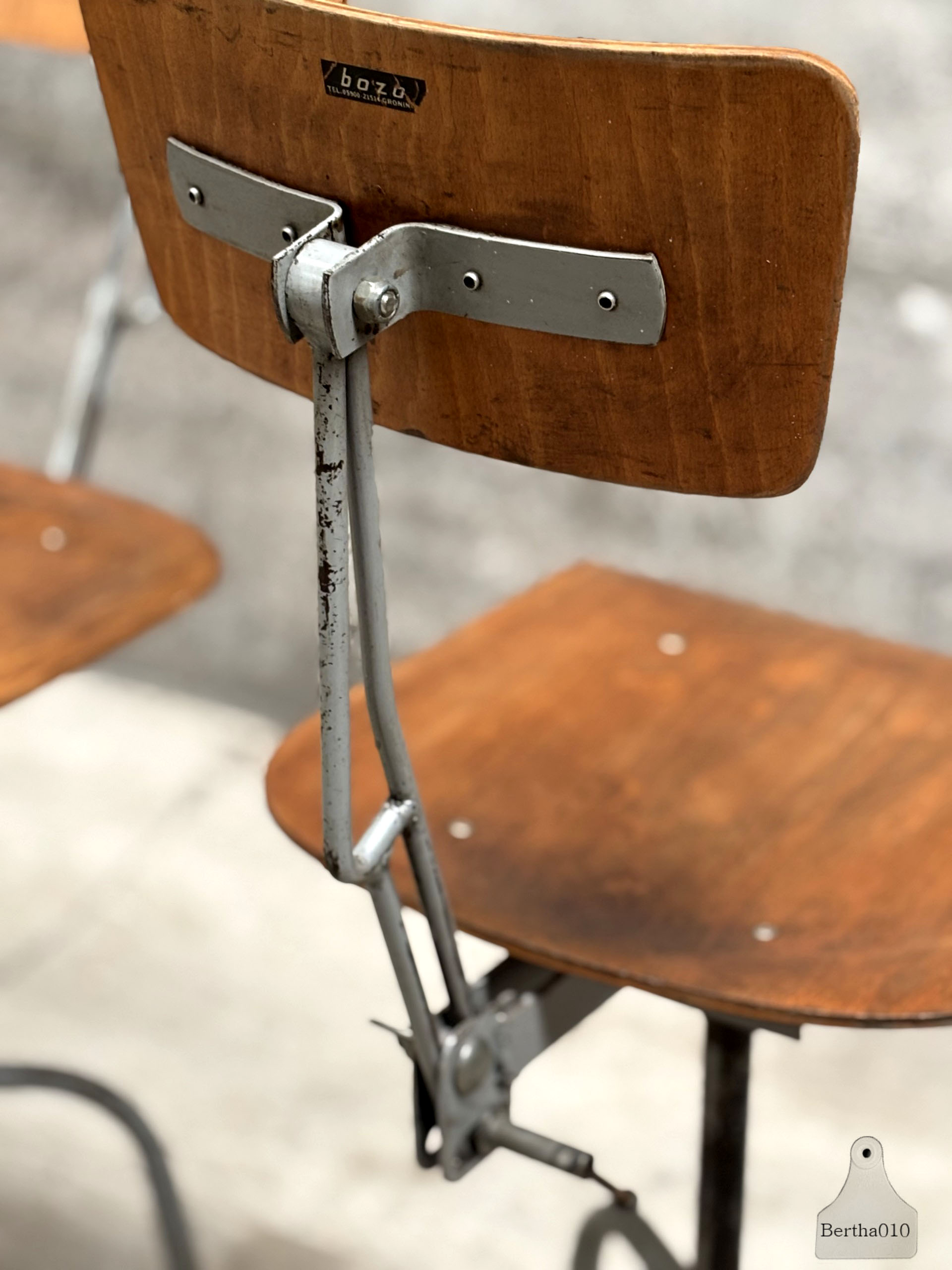 Set van 3 vintage Bozo bureaustoelen deel 2 147563