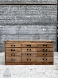 Unieke oude toonbank, vitrinekast dressoir (146841) verkocht