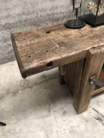 247 cm lange authentiek werkbank eiken (145229) verkocht