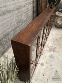 Fenomenale antieke lange glazen wandkast 148181 318 cm
