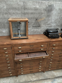 Antieke museum drukkerij ladekast  147772