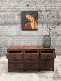 Authentieke bakkerstoonbank  handgemaakt circa 1920 147839 verkocht