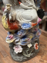 Prachtig groot beeld van Guanyin met kind 61 cm hoog 147974