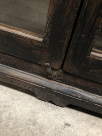 Vitrinekastje 3 zijden oud glas (145522) verkocht