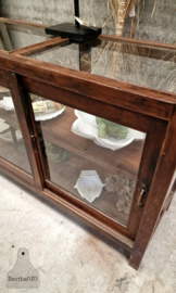 Antieke Engelse vitrine, geheel van glas  (147203) verkocht