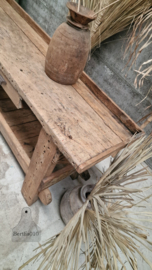 Antieke eiken werkbank 147369 lengte 195 cm verkocht