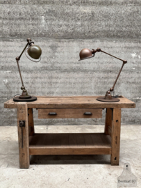 Oude eiken werkbank 162 cm lengte 148189