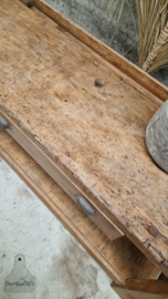 Oude robuuste werkbank 147371 lengte 180 cm