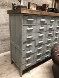 193 cm lange oude atelier ladekast (145643)