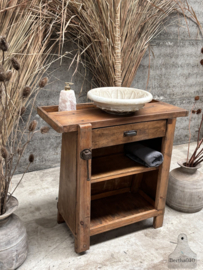 Oude kleine werkbank 147980 lengte 83 cm