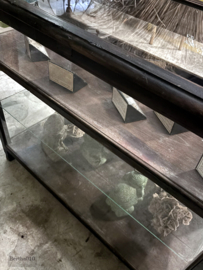 Antieke vitrine geheel van glas (147218) verkocht