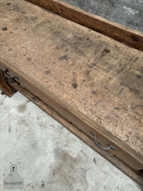 Antieke Franse werkbank meer dan 100 jaar 220 cm 147958